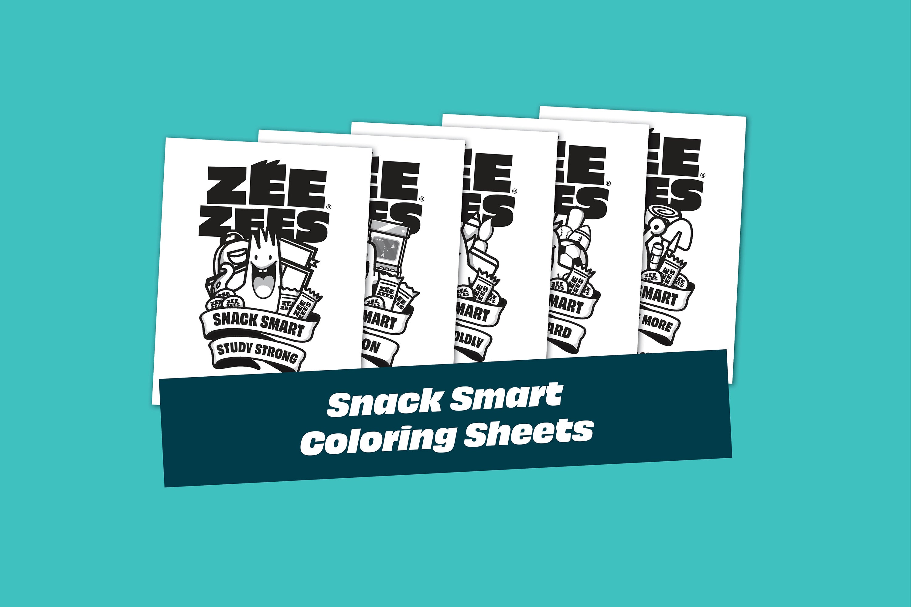 Snack Smart Coloring Sheets