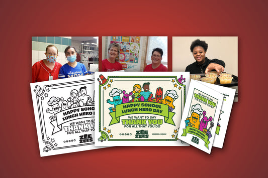 Zee Zees Thanks School Lunch Heroes - Free Printables