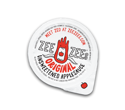 Zee Zees Original Unsweetened Applesauce Cups 4 oz