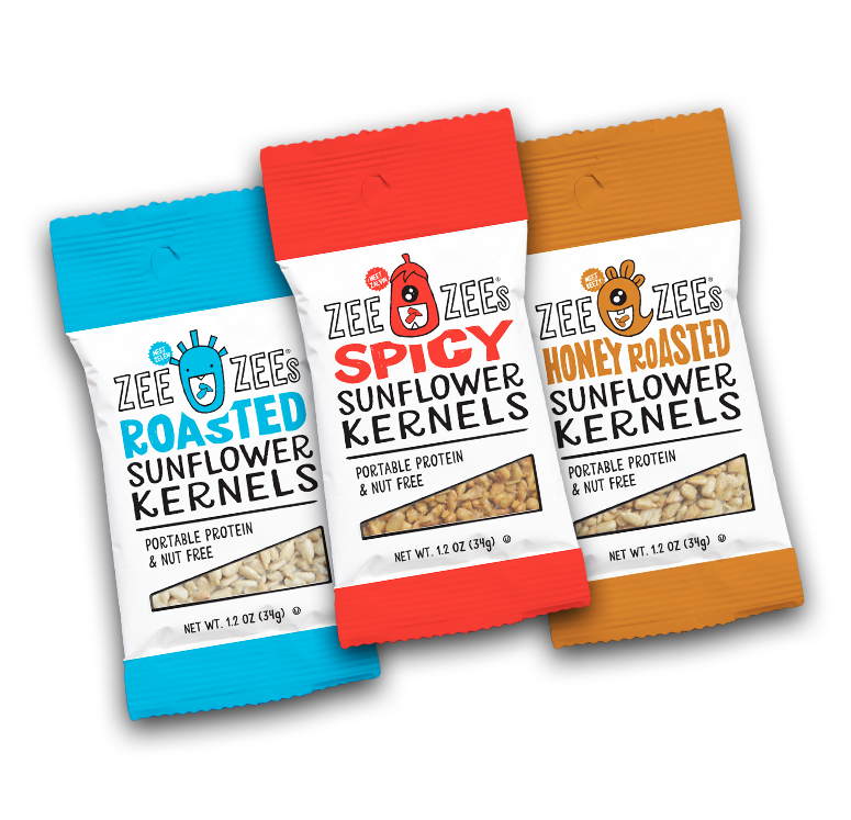 Zee Zees Sunflower Kernels Roasted Spicy Honey Roasted Plant Protein