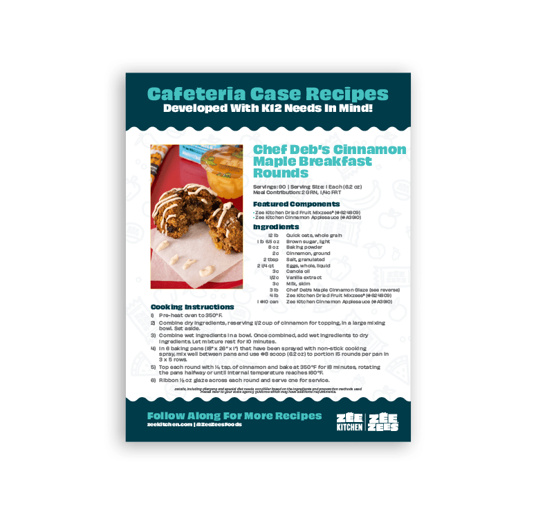Chef Deb's Cinnamon Maple Breakfast Rounds