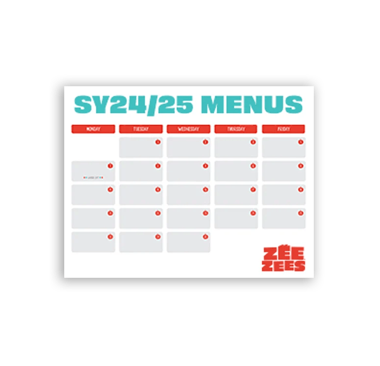 SY24/25 Menu Templates