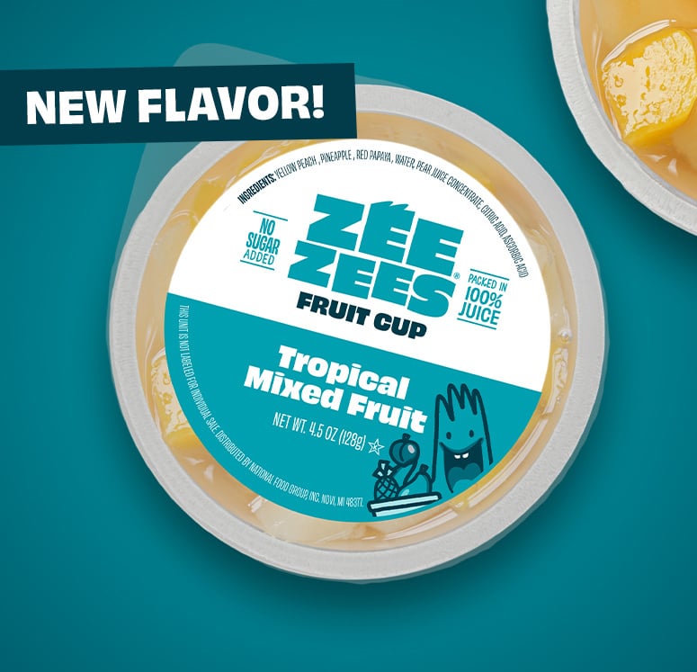 Zee Zees Fruit Cups - Tropical Mixed Fruit - POS(NEW FLAVOR!)