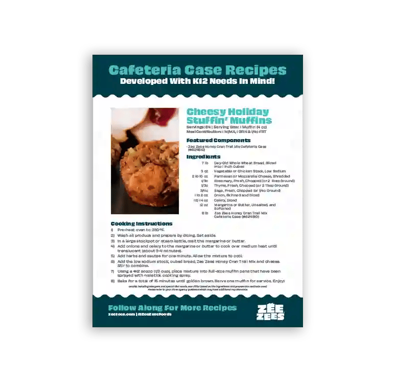 Zee Zees Cheesy Holiday Stuffin Muffins Recipe