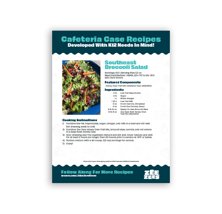 Zee Zees Recipes Southeastern Broccoli Salad