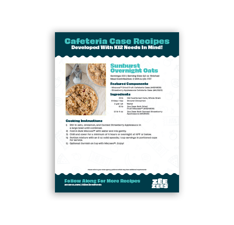 Zee Zees Recipes Sunburst Oats