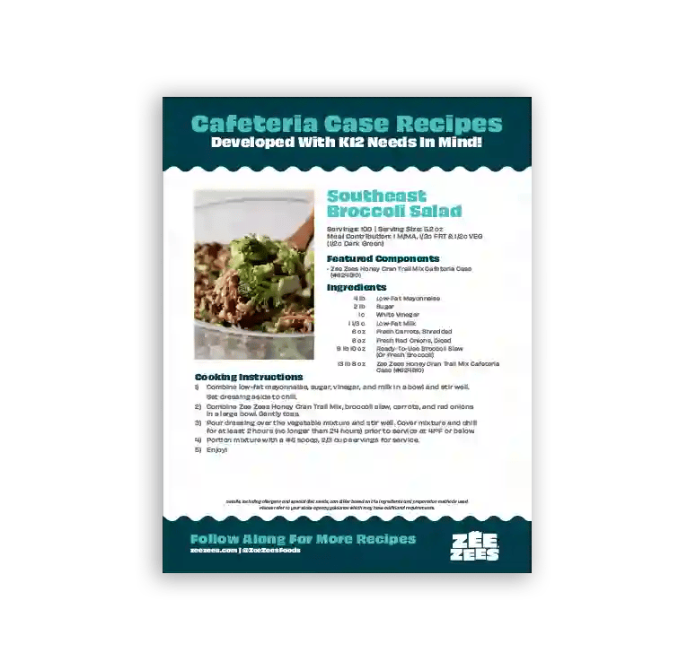 Zee Zees Southeast Broccoli Salad Recipe